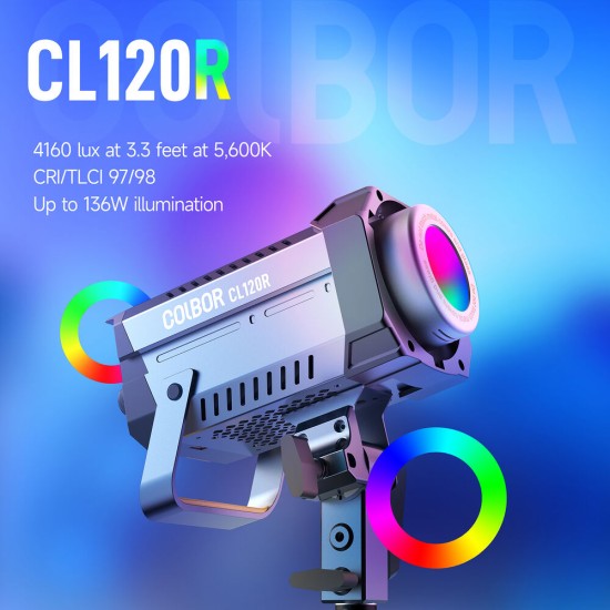 COLBOR CL120R LED RGB Video Light at 120W Output COLBOR CL120R LED RGB Video Light at 120W Output